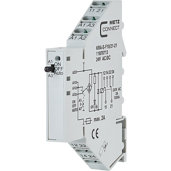 METZ CONNECT Koppelbaustein 24AC/DC KRA-S-F10/21-21 2W